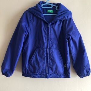 Girls Europe Brand BENETTON RainCoat Sz 6/7 Indigo